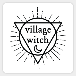 Village Witch - Black Sticker